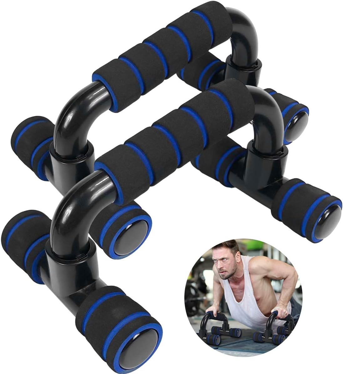 Push Up Bars for Men & Women – Non-Slip Handles | Home Workout Equipment | Chest, Arm & Shoulder Exercise Stands