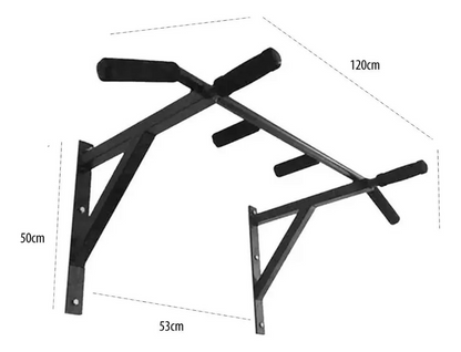 High Quality 6 Grips Wall Mounted Pull Up Bar/Chin up bar with Boxing Bag Hanging Huk (bag not includeed)